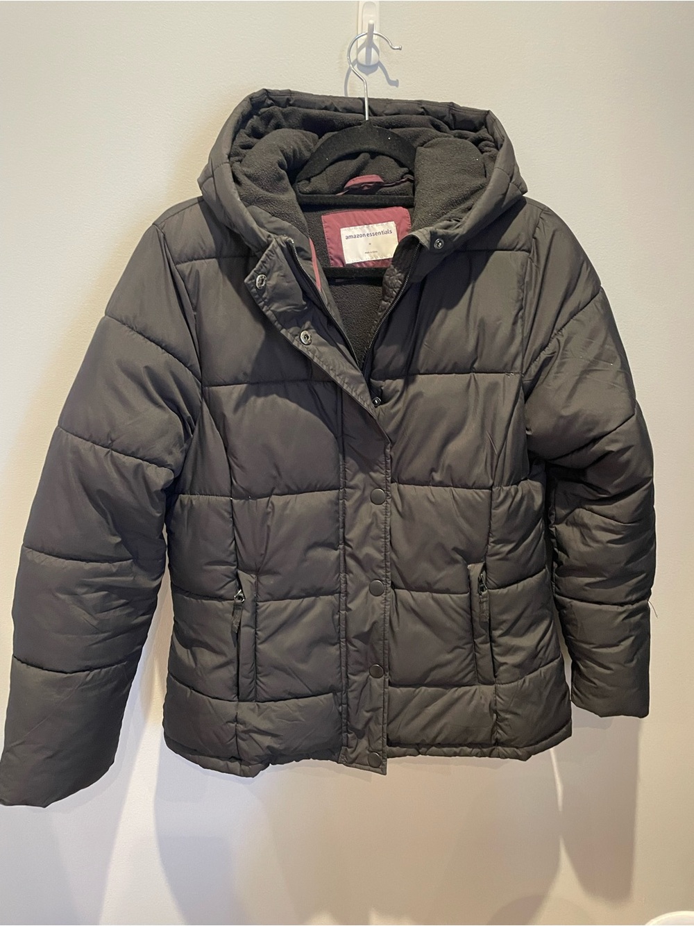 Hooded Black Puffer Jacket